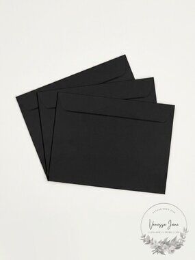 JAM Paper 9 x 12 Booklet Envelopes Black 25/Pack (2112755)